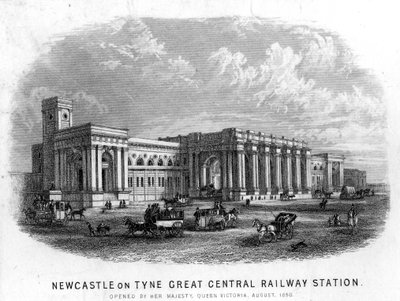 Newcastle-upon-Tyne Great Central Railway Station by English School